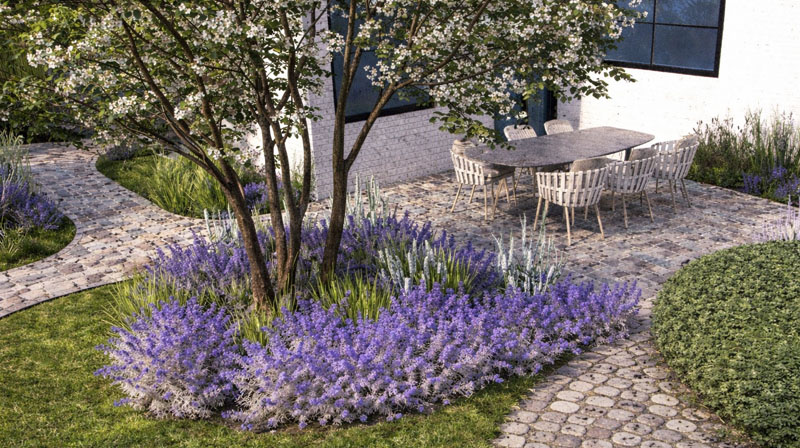 Beleeftuin met bijgebouw Poppel